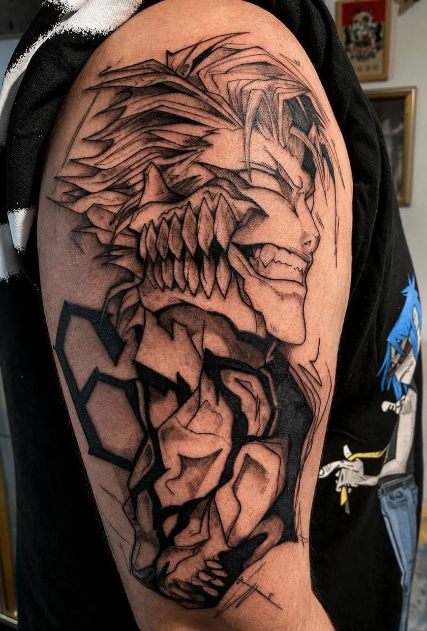 Flash session tattoo detail - blackwork